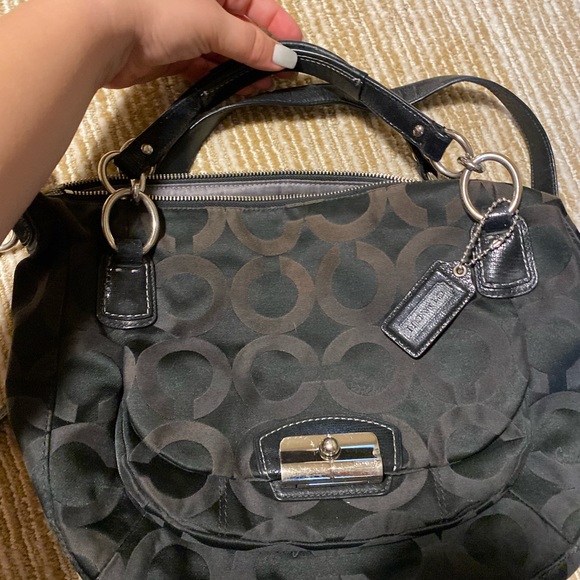 Black Coach purse with strap variation. - Picture 5 of 8